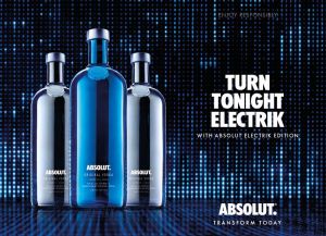 Vodka Absolut Electrik Azul 1000 ml