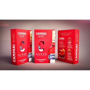Kit Campari 900 ml + Copo