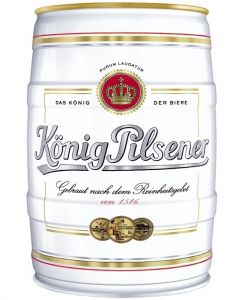 Cerveja König Pilsener em Barril 5 Litros