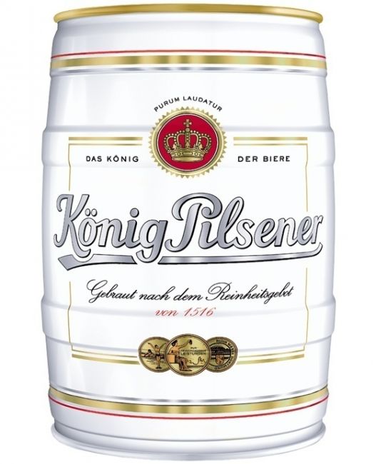 Cerveja König Pilsener em Barril 5 Litros