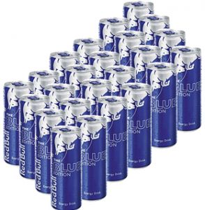 Cx. 24 un. Energético Red Bull The Blue Edition 250 ml.