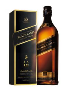 CX. 12 un. Whisky Johnnie Walker Black Label 1000 ml