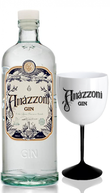 Gin Amázzoni 750 ml com Taça