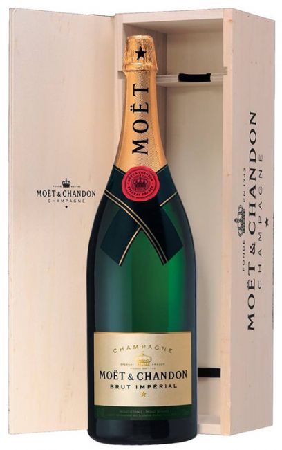 Champagne Jeroboam Moët & Chandon Brut Impérial 3000 ml - Caixa de Madeira