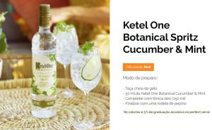 Ketel One Botanical Cucumber e Mint 750 ml