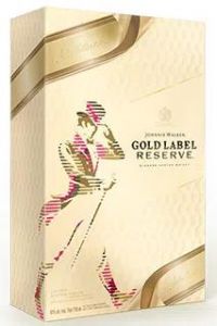 Kit Johnnie Walker Gold Label Reserve 750 ml + 2 Copos
