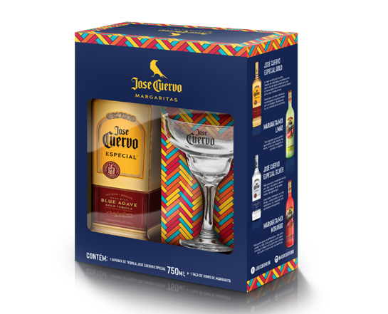 Kit José Cuervo Ouro + Taça Margarita