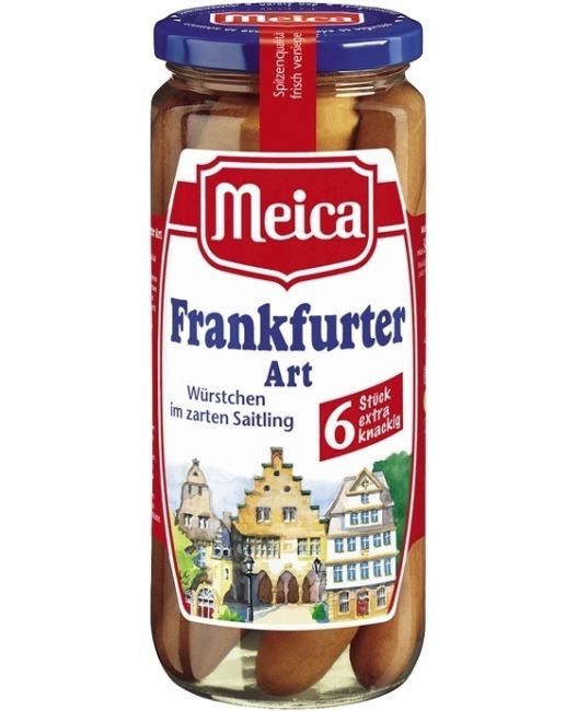Salsichas Meica Defumadas Frankfurter 250g