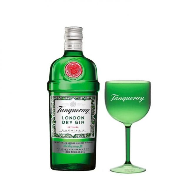 Gin Tanqueray 750 ml + Taça Verde