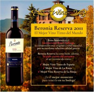 Vinho Beronia Reserva Rioja D.O.Ca. 750 ml