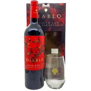 Vinho Casillero Del Diablo Dark Red + Copo