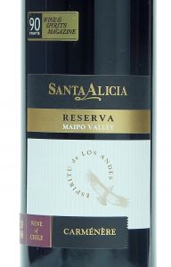 Vinho Santa Alicia Reserva Carmenere