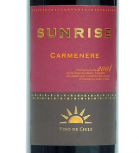 Vinho Sunrise Carmenere