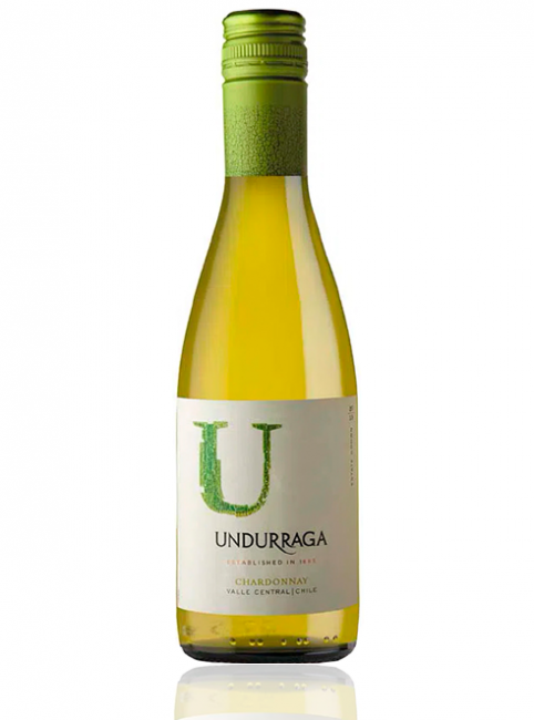 Miniatura Vinho Undurraga Chardonnay 375 ml