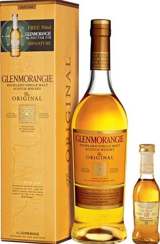 Whisky Glenmorangie 10 anos + Miniatura do Nectar Dor 12 anos