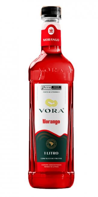 Xarope Vora  Morango 1 L